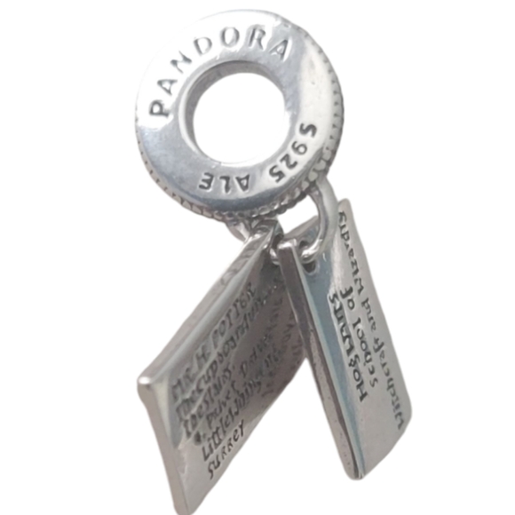 Pandora Sterling Silver 925 Hogwarts Letter Harry Potter Dangle Bracelet Charm - Picture 8 of 10